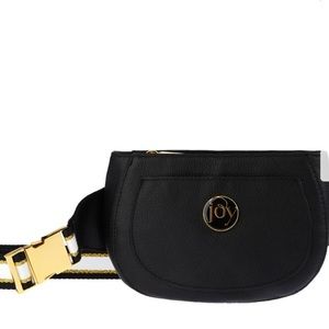 JOY Chic Leather Belt Bag Black Brand New